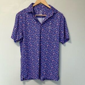 Rhoback Purple Fish Polo Shirt